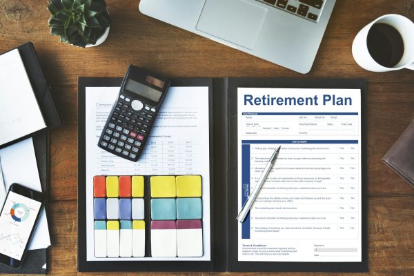 Retirement Plan Financial Investment Application Form Concept